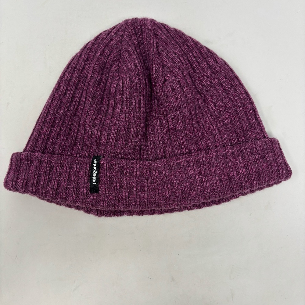 Patagonia Womens Knit Beanie Hat Purple